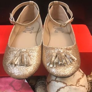 Girls Glitter Ballet Dress Shoes